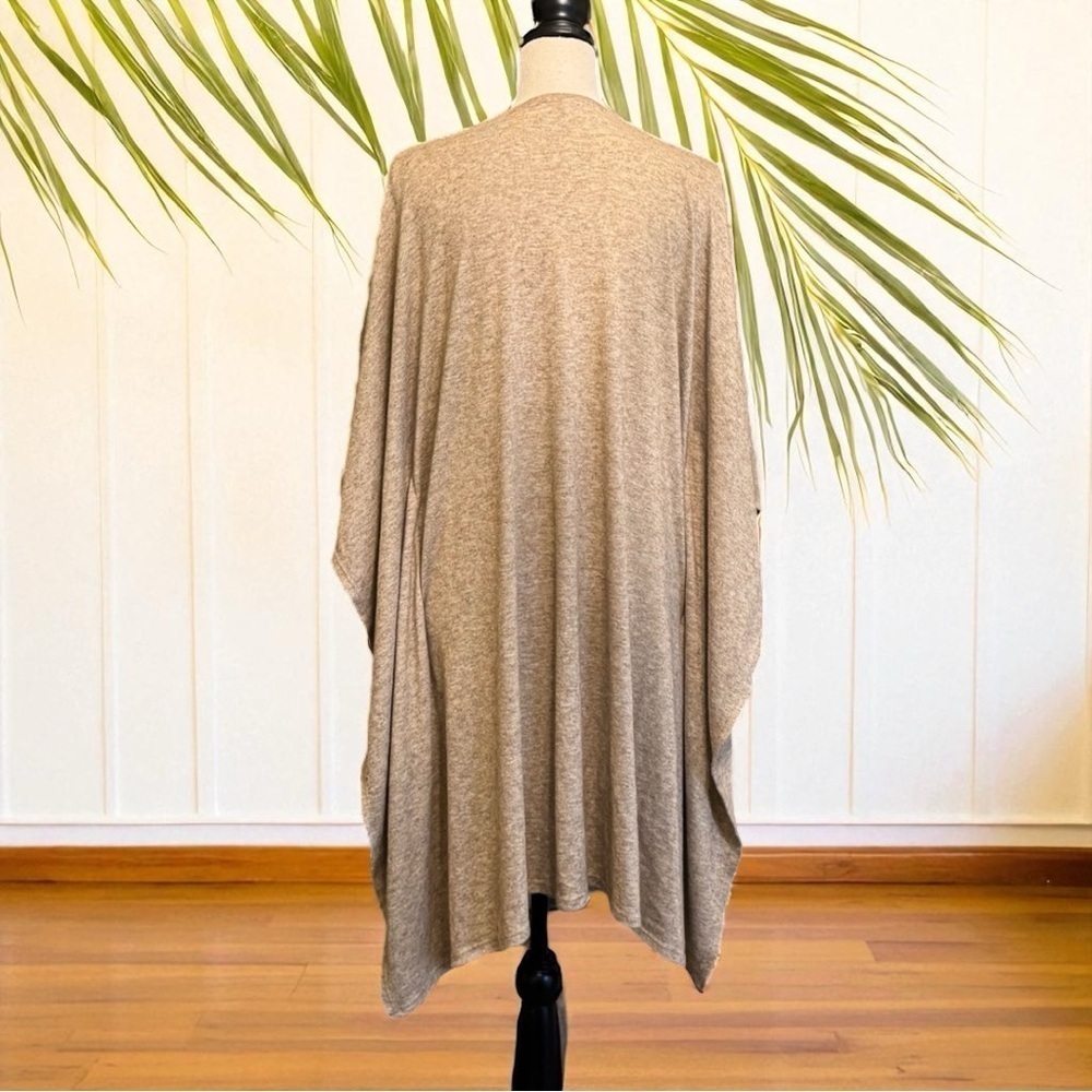 Eldridge Tan Lightweight Open Drape Kimono Cardigan XL – Made in USA - Picture 3 of 10
